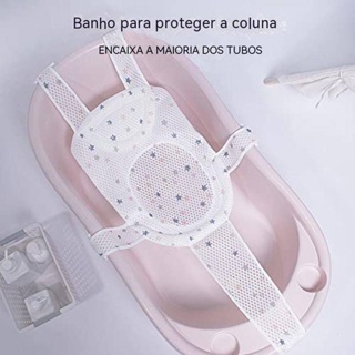 Banheira Para Bebe Dobrável Portátil Com Medidor de Temperatura e Rede