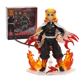 Figma Demon Slayer Kyojuro Rengoku Modelo De Brinquedo Colecionável action figure boneco articulado