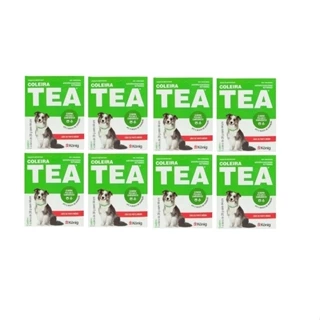 Kit 8 Coleira Tea Konig Média 44cm AntiPulgas e Carrapatos