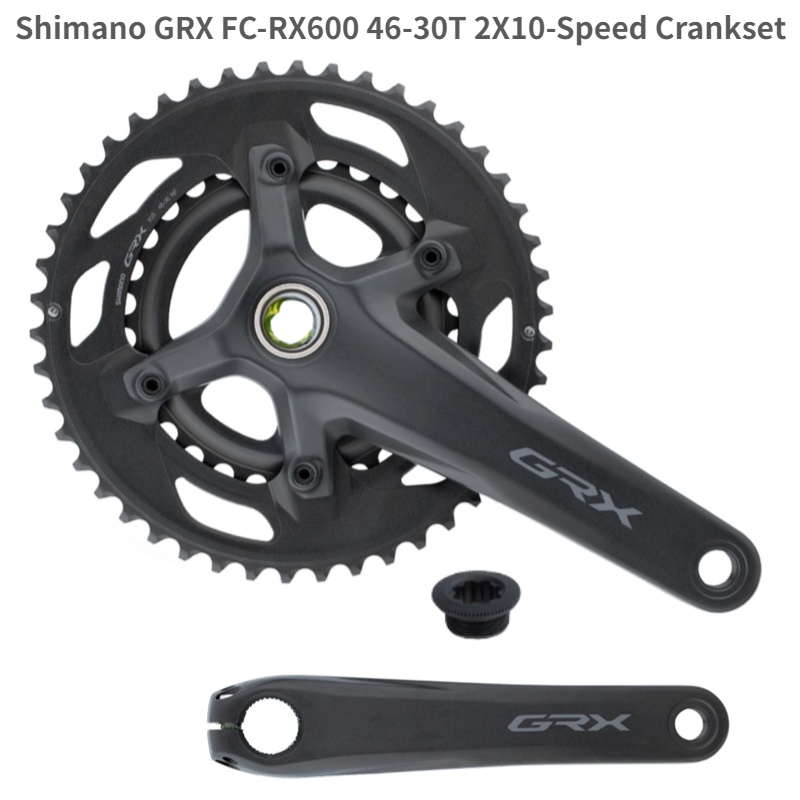 SHIMANO GRX FC RX600 2X10 Conjunto De Manivelas De Velocidade RX600 Bicicleta De Estrada 170mm 46-30T 2 * 11