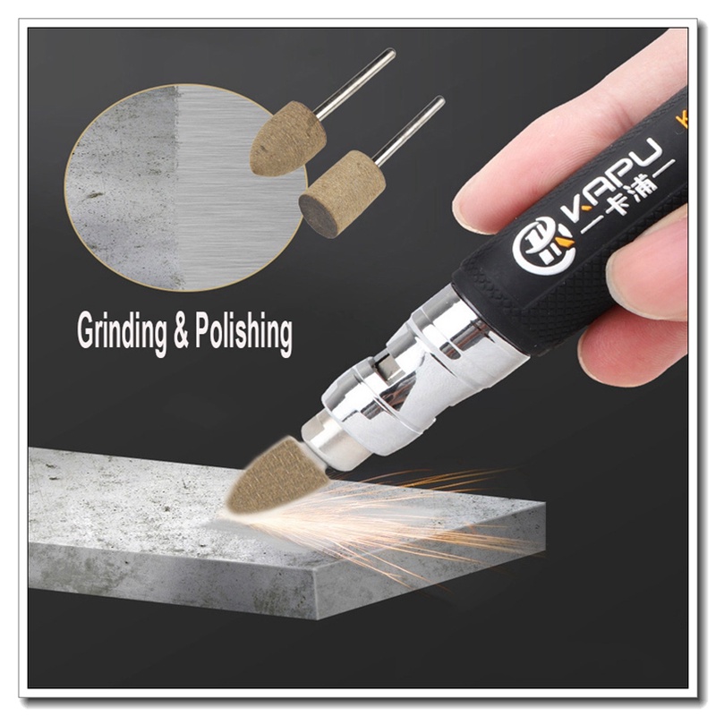 Kit 10 Pedra Montado Abrasivo De Couro Para Micro Retifica