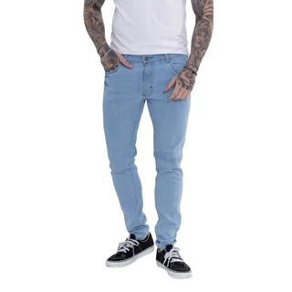 Calça Jeans Masculina Skinny Délavé Tendência Elastano Premium