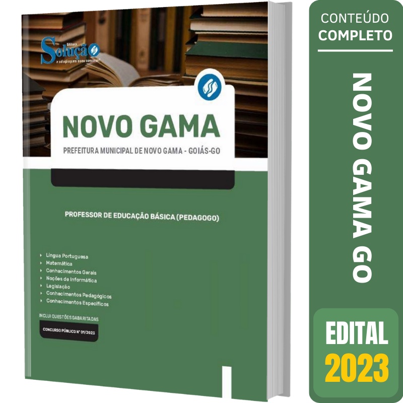 Apostila Novo Gama GO 2023 - Professor de Educação Básica (Pedagogo ...