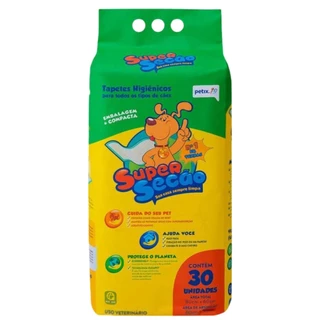 Tapete Higiênico Super Secão Petix 80x60 - 30 unidades