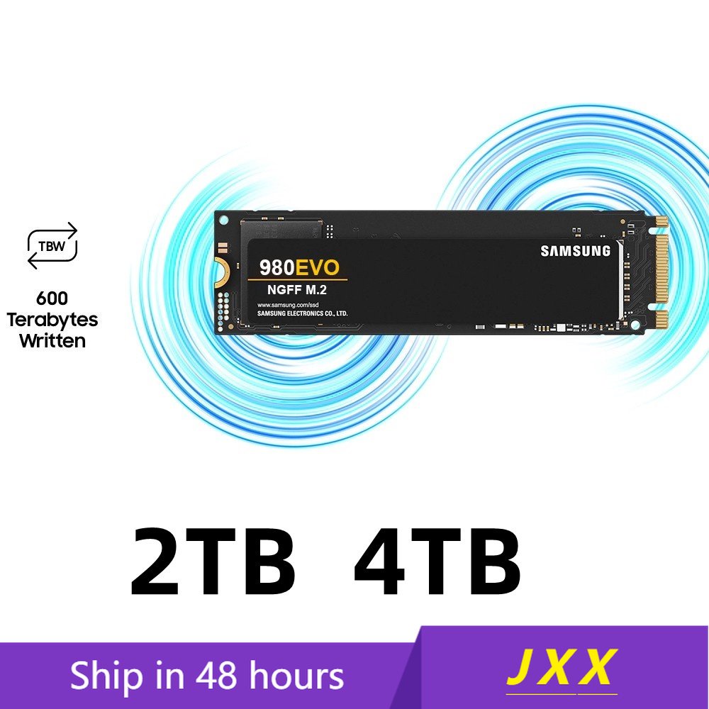 Samsung SSD 980 evo NGFF M . 2 Graus M2 2280 TLC pcie Gen 3.0 X4 , NGFF1.4 4TB 2TB