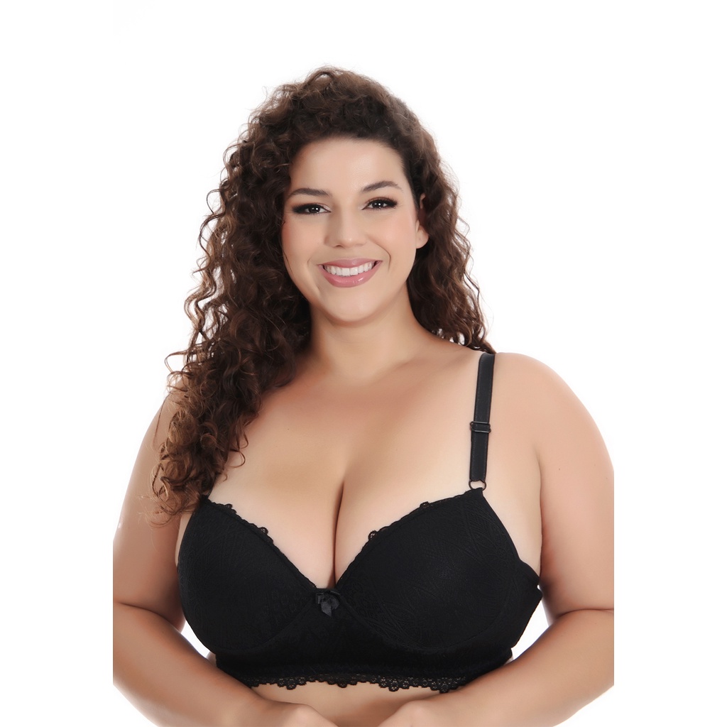 Sutiã Rendado Jessica com Bojo AQN SPORT PLUS SIZE