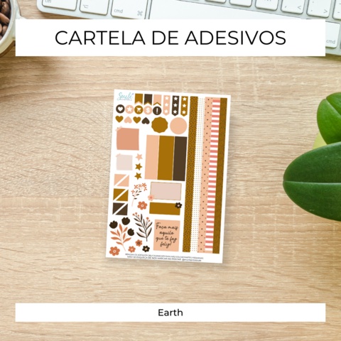 Cartela de Adesivos - Earth | Shopee Brasil
