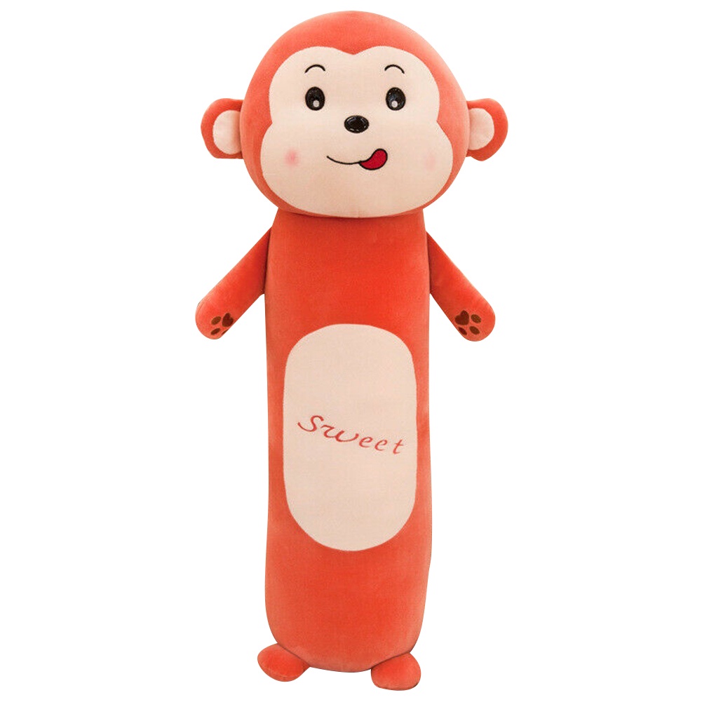 Desenho Animado Cilíndrico Almofada Animal Coelho Macaco Preguiçoso Boneca  De Pelúcia Infantil