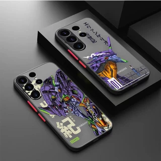 Capa Do Telefone Sentir A Pele Matte Antifingerprint Neon Genesis Evangelion Para Samsung S8 S9 S10 S10E S10 Lite S20 S20FE S21 S22 S23 S32 Plus Ultra 5G A32 A53 J6 M51 5G
