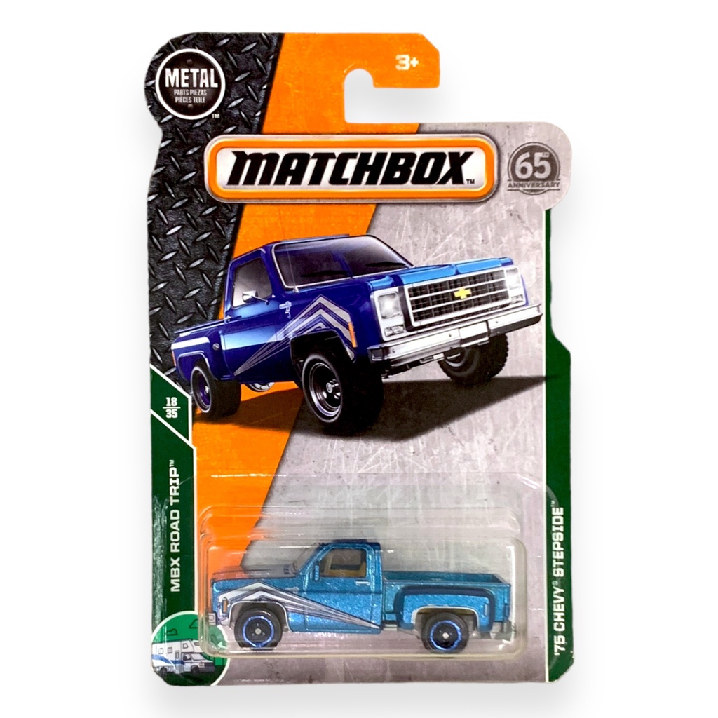 Miniatura Caminhonete Matchbox '75 Chevy Stepside - MBX ROAD TRIP 18/35 ...