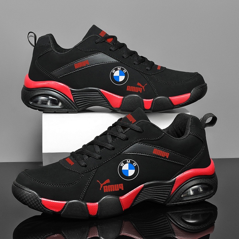 Sapatos BMW Tênis Masculino De Couro Genuíno Resistente Ao Vestuário