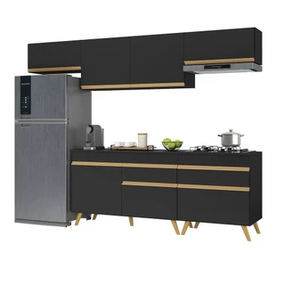 Armário de Cozinha Completa 260cm Veneza Multimóveis V3708