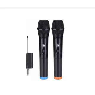 Microfones Dinâmico Sem Fio Duplo Recarregável Profissional Original PEI-30
