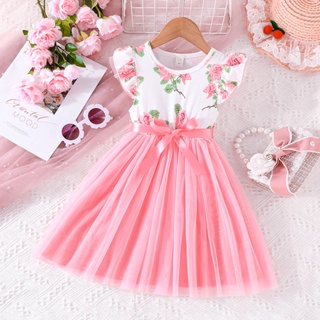 Vestido das meninas 2023 Verão Coreano Moda Infantil Sem Mangas Princesa  Bluey Vestido Ropa Bebê Roupas de Verão 4-6y Algodão - AliExpress