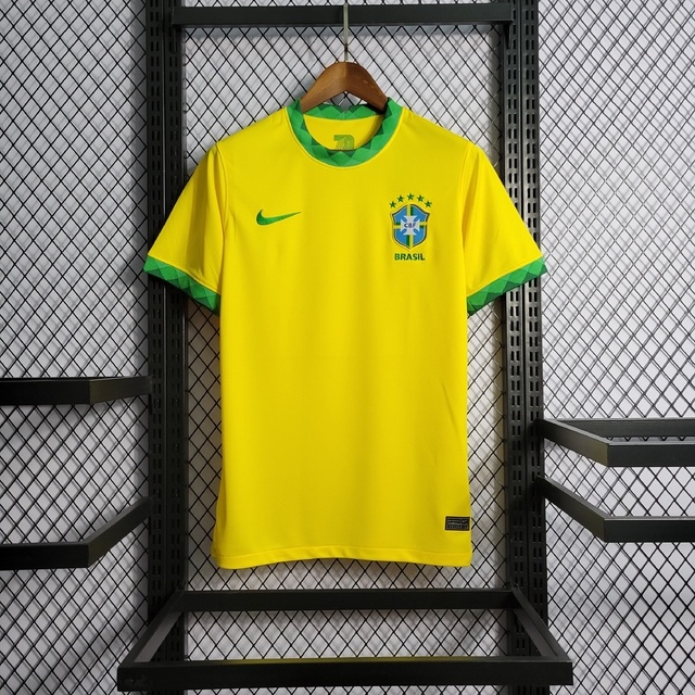 Camiseta de time do Brasil Amarelo - Camisa da Seleção Brasileira ...