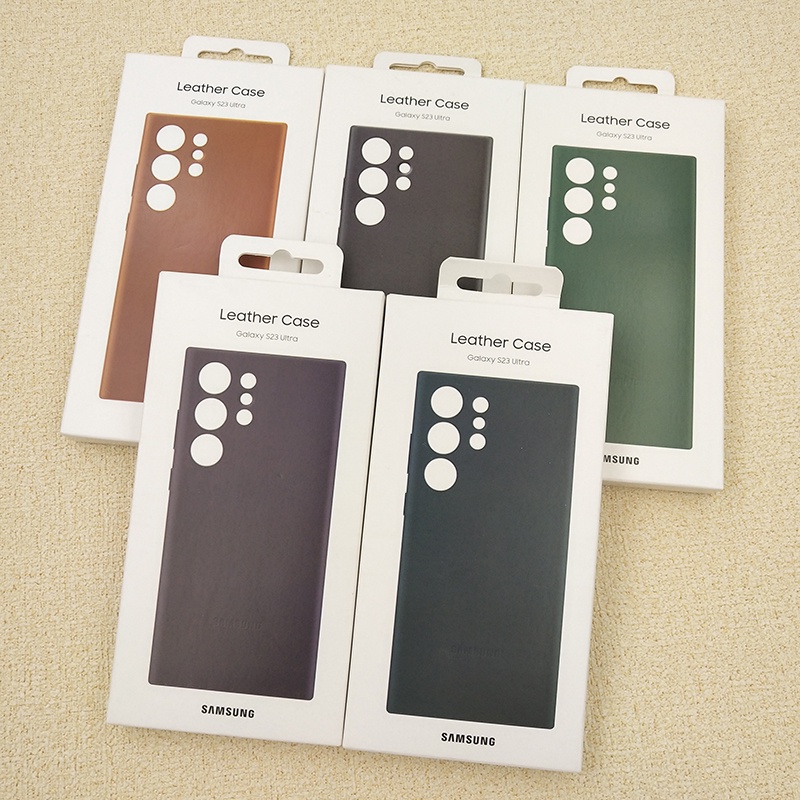Capa De Couro De Luxo Samsung Galaxy S23 S22 Ultra 5G Protetor Completo De Alta Qualidade Para S23Ultra S22Ultra