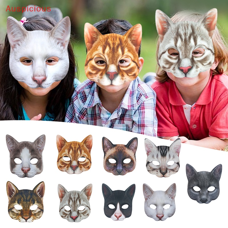 Ipetboom 10 Pcs Decoração De Simples Máscara De Cosplay De Gato