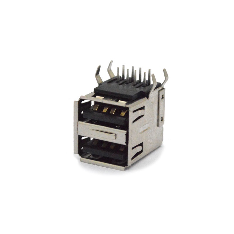 Conector USB A Macho Duplo 90º PCI DS1096-BN0 - Connfly | Shopee Brasil