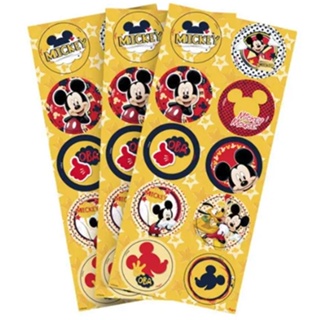 Adesivo Redondo 3 Cartelas (30un) - Mickey Mouse & friends