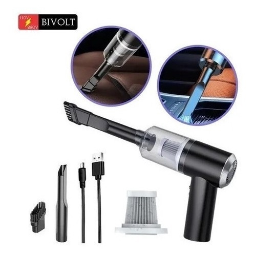 Aspirador Veicular Portátil Recarregável USB