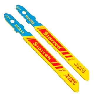 Lâmina de Serra Tico Tico Bi-Metal Unique para Metal BU232-2 Starret 2 Peças