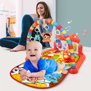 Baby Gymnastic Rack Música Harmonium Toy Piano Game Pedal 0-36 Meses Bebê Recém-nascido