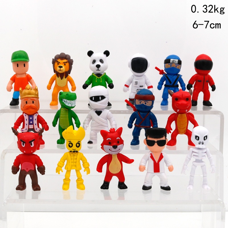 16pcs/set Stumble Guys Series Mini Action Figures Jogo Colecionável Modelo  Decoração Presentes de Aniversário Para Meninos Meninas Crianças
