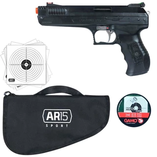 Pistola Beeman 2004 F17 + Alvos + 185 Chumbinhos 4.5 + Capa