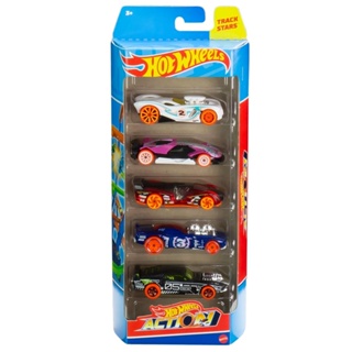 Hot Wheels Basics Pack com 5 Carros HW Action - Mattel