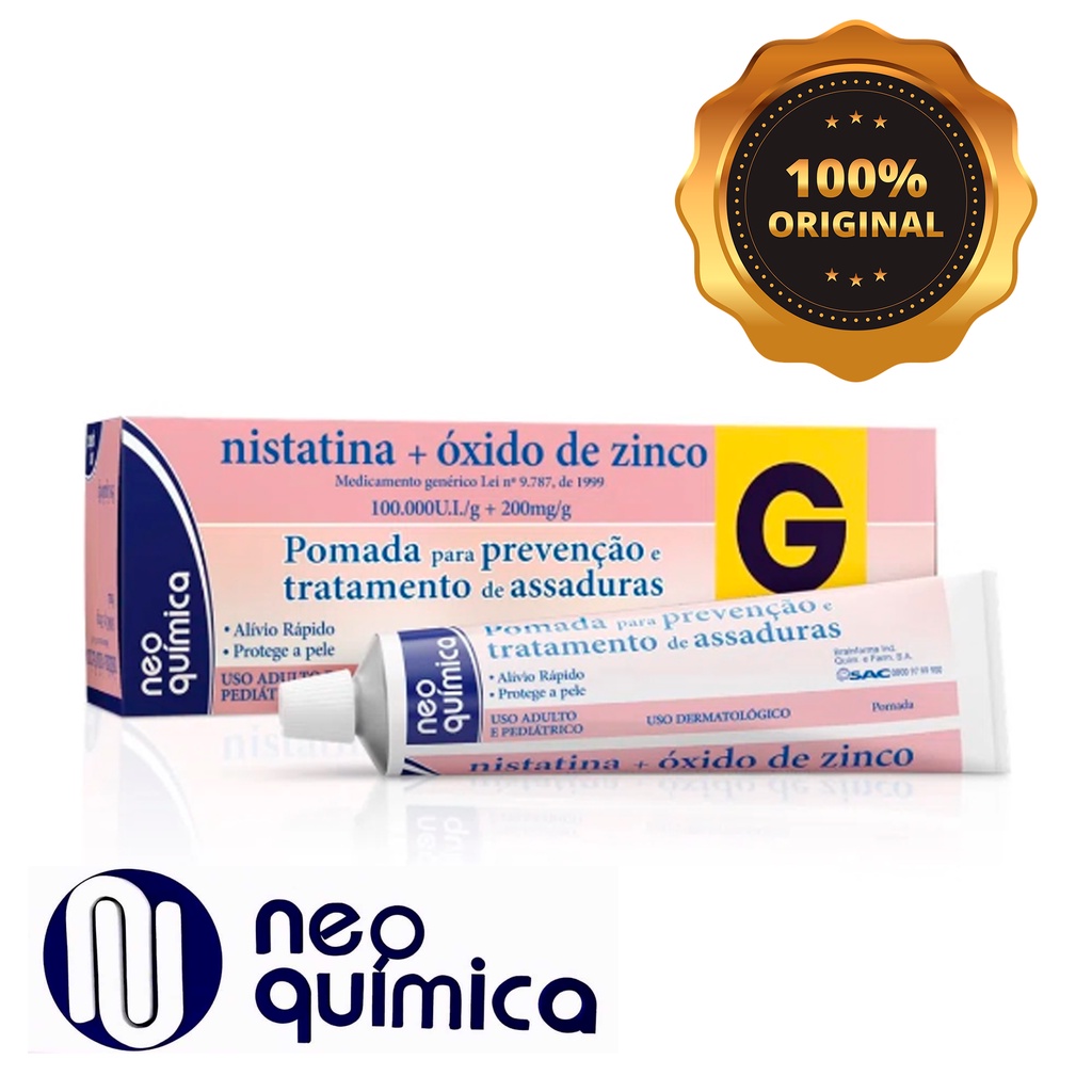 Pomada preventiva para assaduras- 60g Neo Quimica | Shopee Brasil