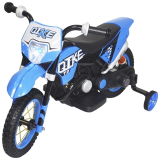 Moto Eletrica Infantil Xplast Speed Chopper 6V Branca Vermelha