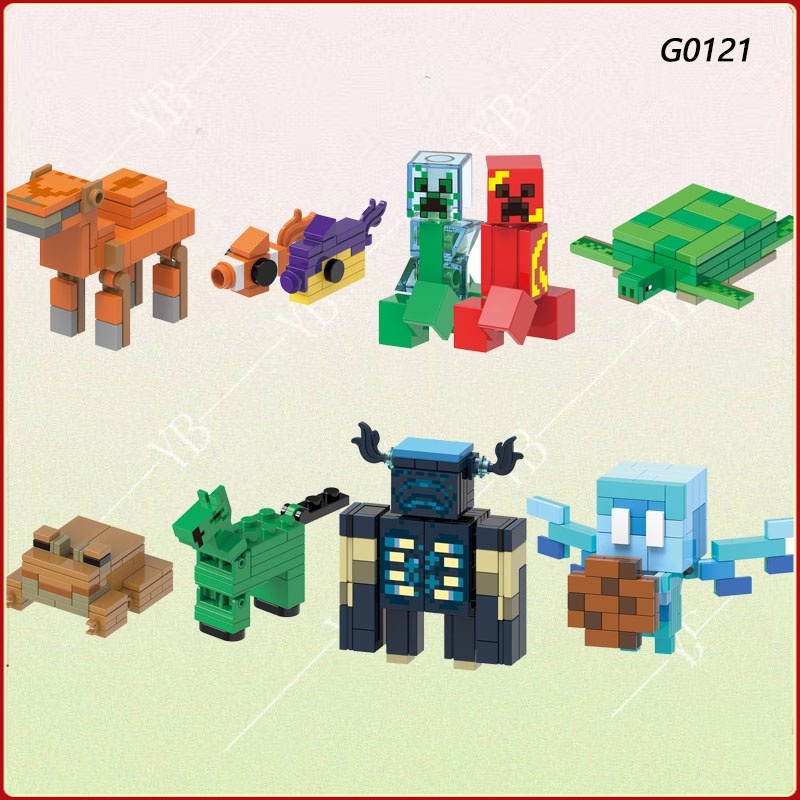 Minifiguras De Brinquedos Infantis Minecraft Camelo Guardião Montado Blocos De Construção Modelo