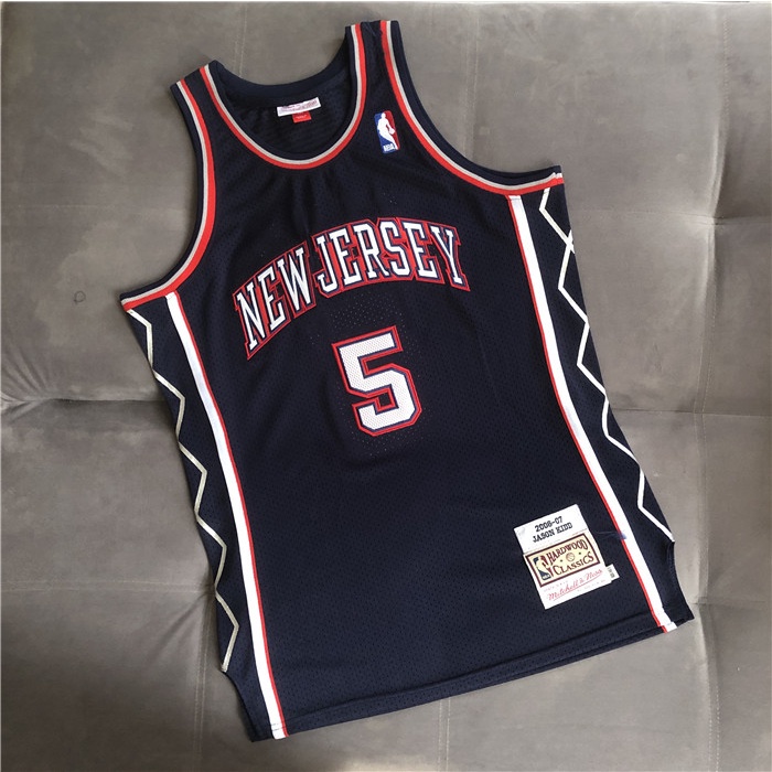 Mitchell & Ness Jason Kidd New Jersey Nets Navy 2006-07 Hardwood Classics Authentic Size: Extra Large