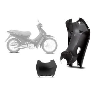 Protetor Pernas + Tampa Honda Biz 100 98 a 05 Cinza
