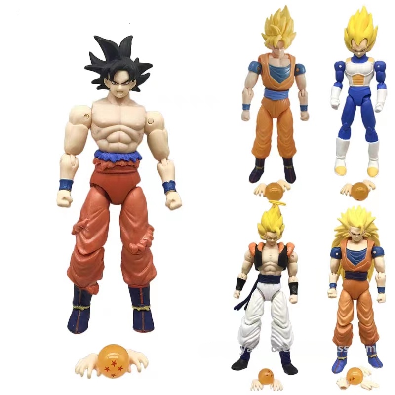 Bola De Dragão SHF Articulada Z Números De Ação Filho Móvel Goku