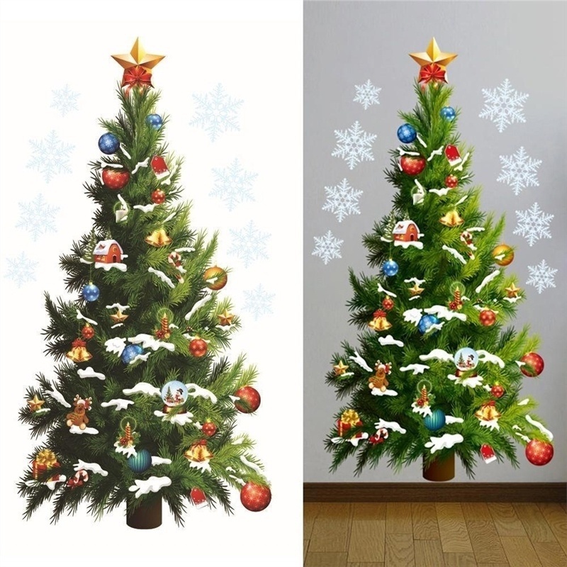 Adesivo Removível Árvore de Natal Frases
