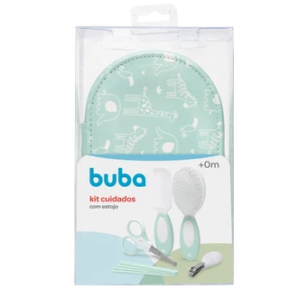 Kit Cuidados Com Bebe 9 Itens Estojo Verde 16273 - Buba