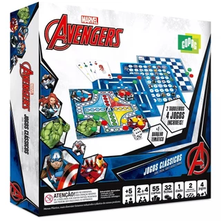 Jogos Clássicos 4 em 1 Avangers 32510 - Copag