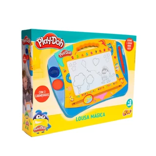 Play Doh Lousa Mágica Amarela com Vermelho F00007 - Fun