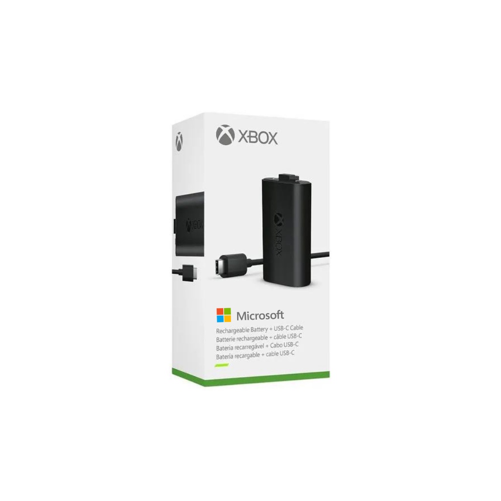 Bateria Recarregável Microsoft + Cabo 2,7m USB-B Xbox Series S/X - CABO DE 2,70 METROS - Para controle Xbox