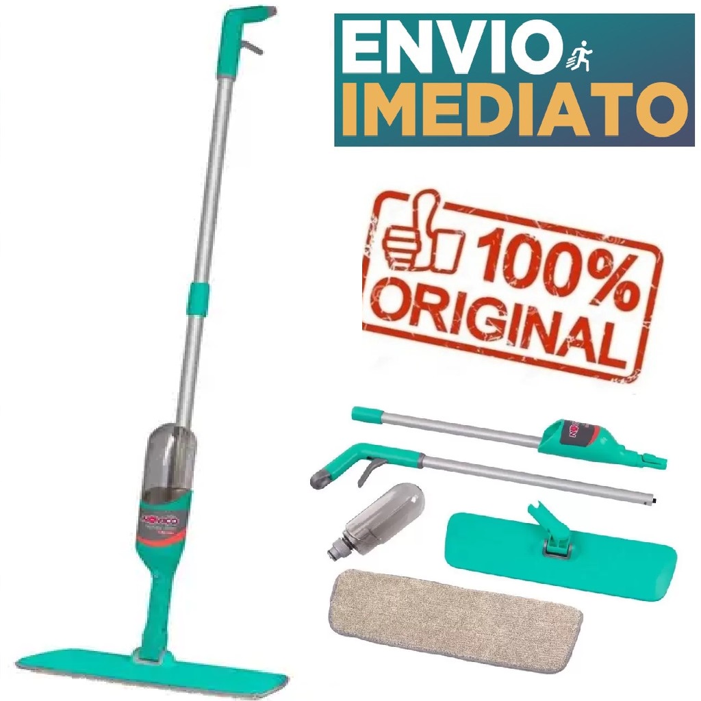 Noviça Mop Spray Slim Rodo Mágico Limpeza Rapida Passa Pano Microfibra com Reservatorio Bettanin