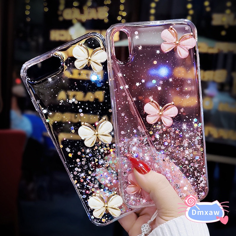 Cover Flip Con Portafoglio Per Xiaomi Redmi Note 8T – Pelle PU Glitterata Con Fessure Carte E Chiusura Magnetica