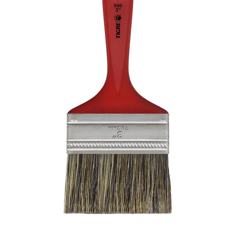 Pincel Trincha Parede Latex Pintura Tigre 500 - 3 Polegadas | Shopee Brasil