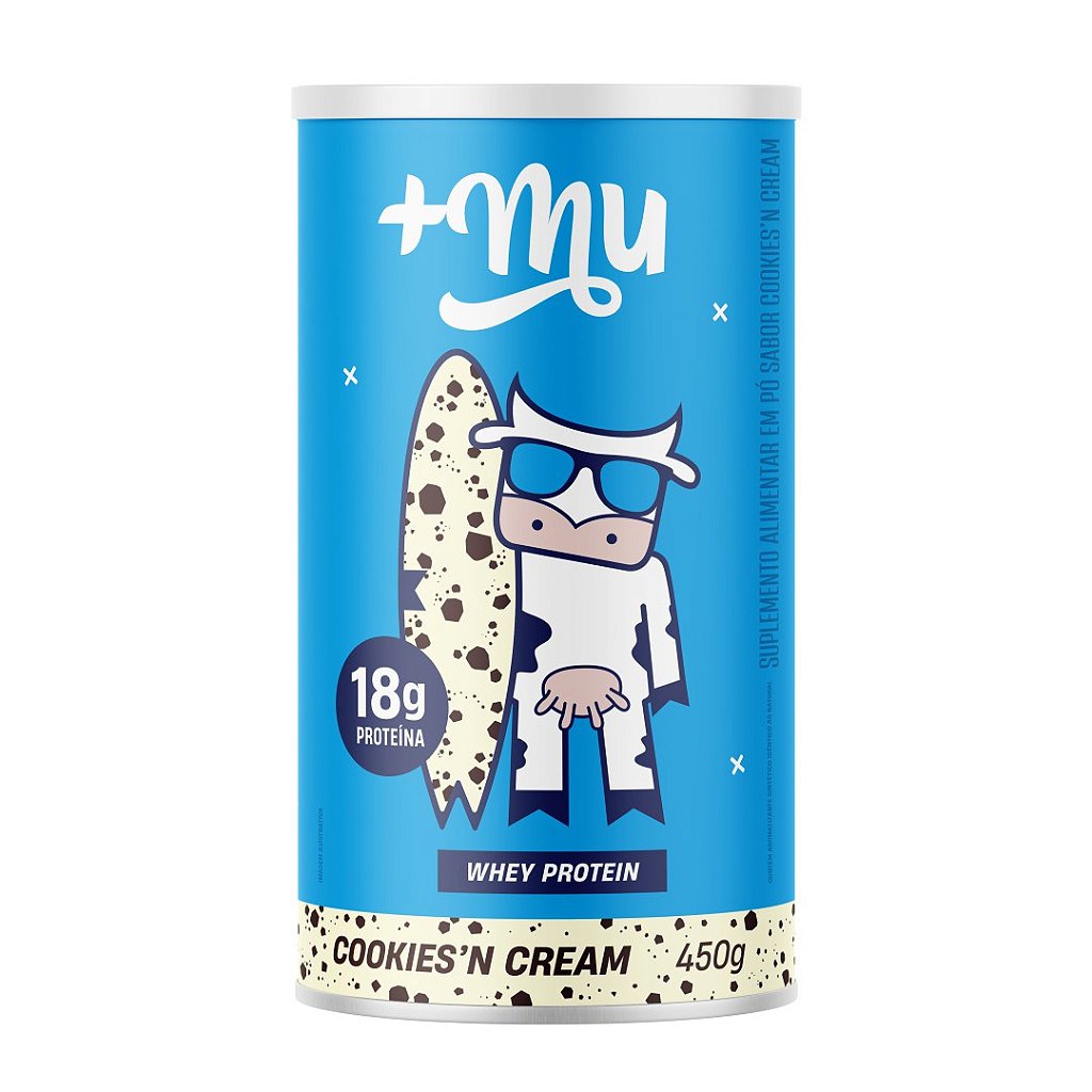 Muke Whey Concentrado Cookies’N Cream 450G Mais Mu