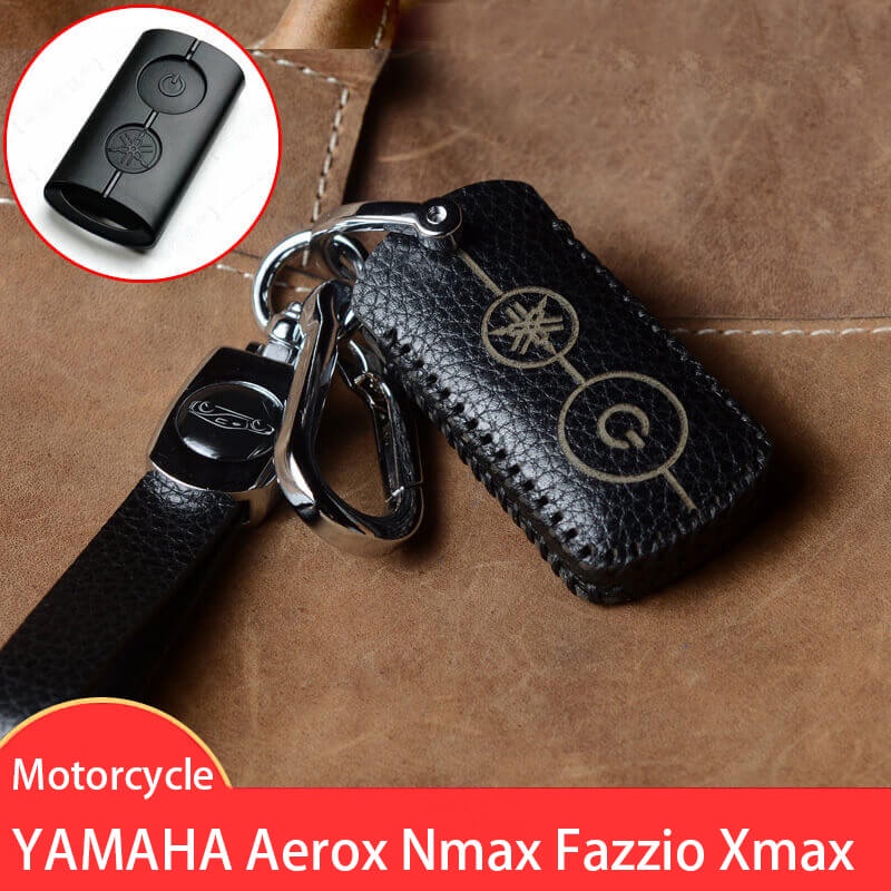 Capa De Chave De Couro Para Yamaha Aerox Nmax Fazzio Xmax Grand Filano Tmax Lexi Freego S