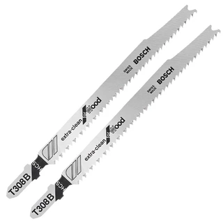 Lâmina T 308 B Madeira para Serra Tico-Tico Wood 2-Side Clean Straight 2 Unidades BOSCH