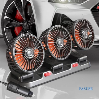 Ventilador De Carro De 3 Cabeças USB 5V/12V/24V Universal Grande Vento Com Controle De Duas Velocidades