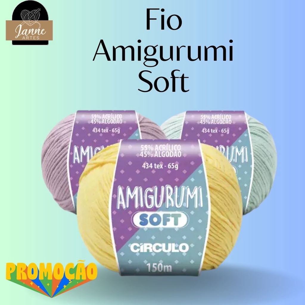 Fio Amigurumi Soft Círculo 150 Metros - Cartela 1