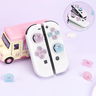 Tampas De Botão De Interruptor Nintendo Silicone Para Punhos , Botões De Chave ABXY Tampa De Joystick Switch/OLED