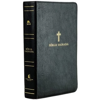 Bíblia Sagrada NVI | Letra Grande | Leitura Perfeita | Couro Soft | Preta